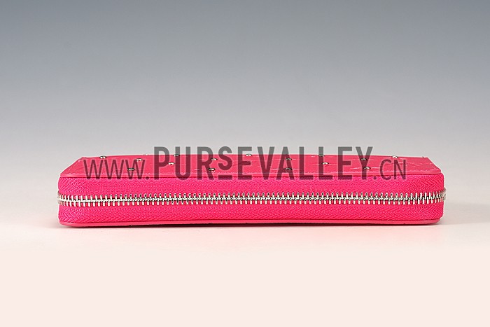 Louis Vuitton Empreinte Zippy Wallet With Studs Pink
