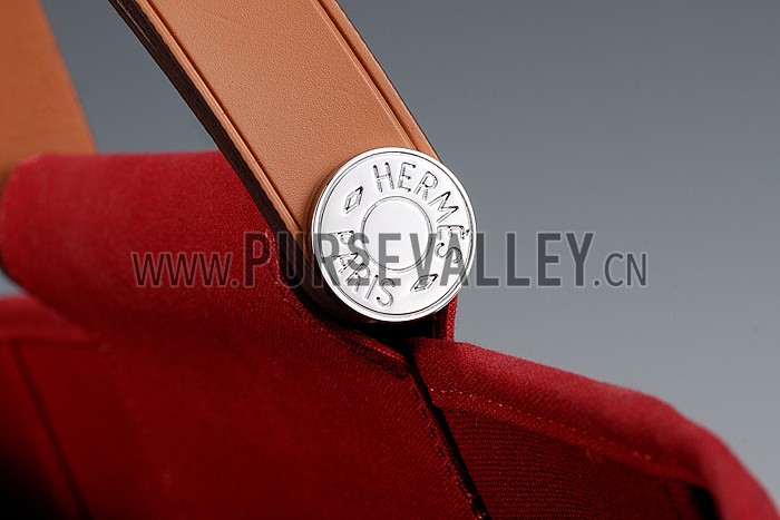 Hermes Herbag Tote Dark Red