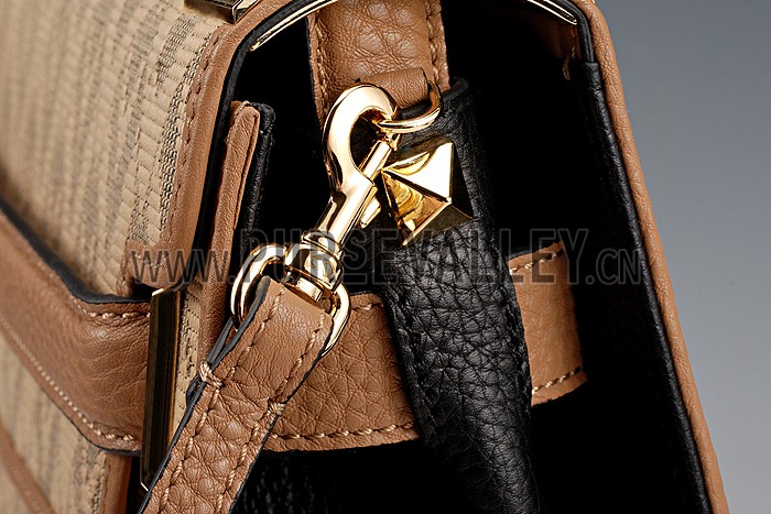 Valentino Viva Valentino Fabric Single Handle Bag Tan