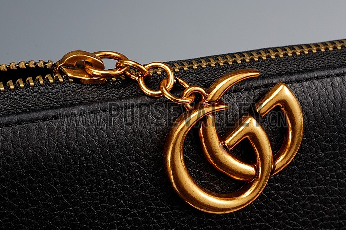 Gucci Marmont Leather Wallet Black