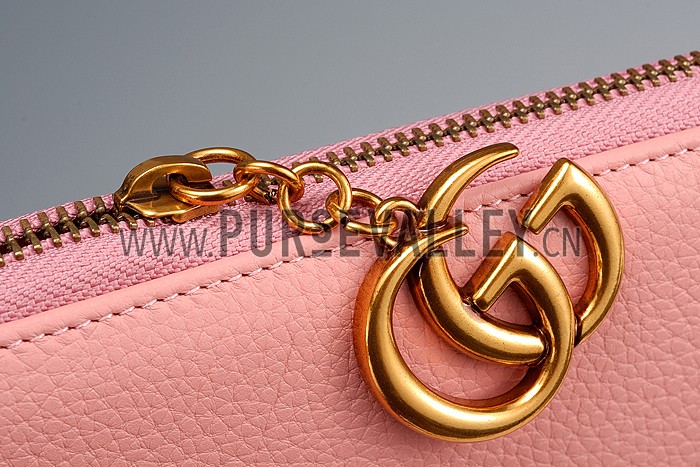 Gucci Marmont Leather Wallet Pink