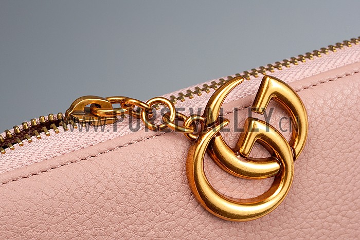 Gucci Marmont Leather Wallet Peach