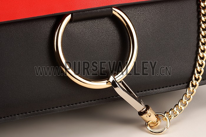 Chloe Faye Small Bag Black And Red