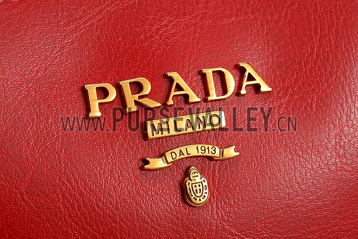 Prada Classic Top Handle Red