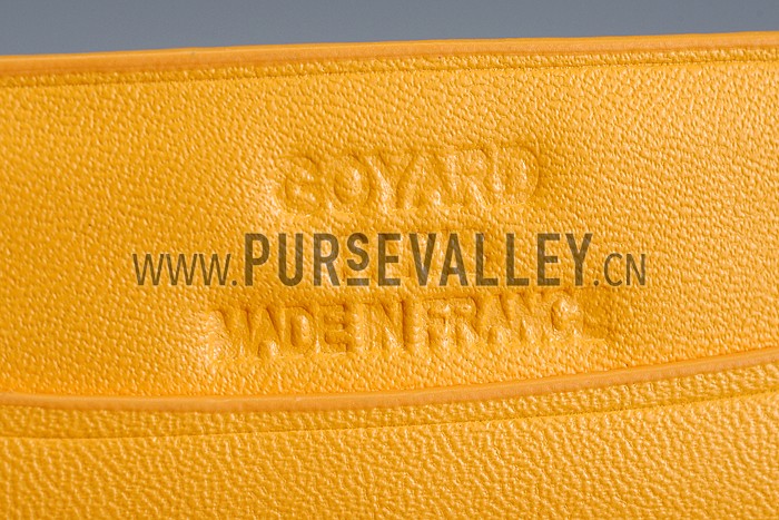 Goyard Yellow Card Holder 18926607