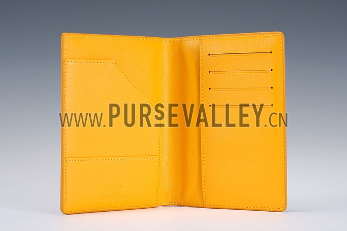 Goyard Yellow Passport Cover 18926625