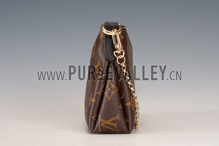 Louis Vuitton Monogram Pallas Clutch Black 18926687
