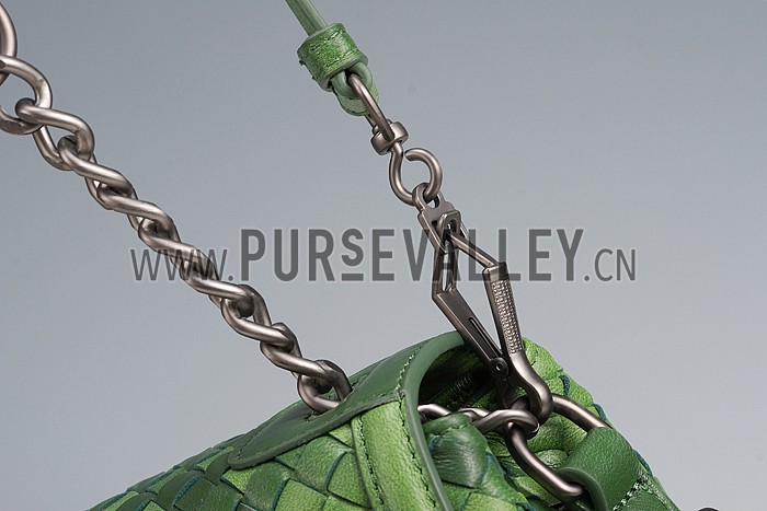 Bottega Veneta Rialto Shoulder Green Bag