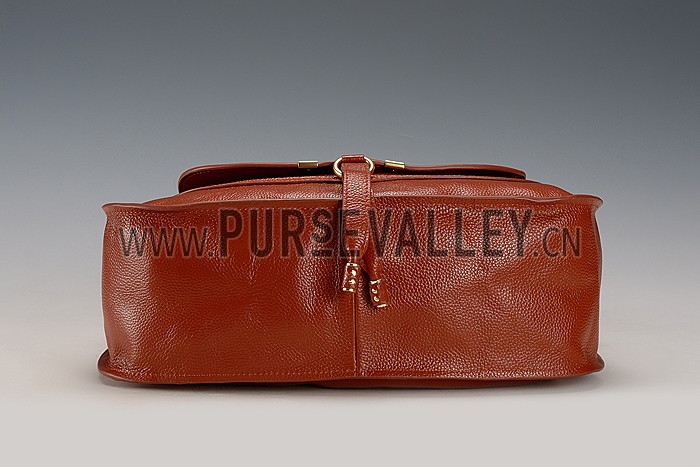 Chloe Marcie Satchel Crossbody Bag Dark Brow