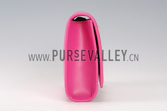 Saint Laurent Classic Monogram Clutch Fuchsia 608325