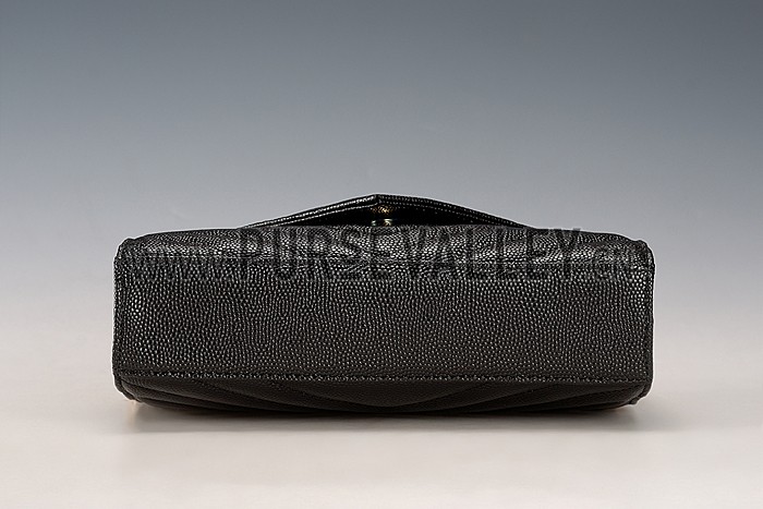 Saint Laurent Monogram Wallet On Chain Black