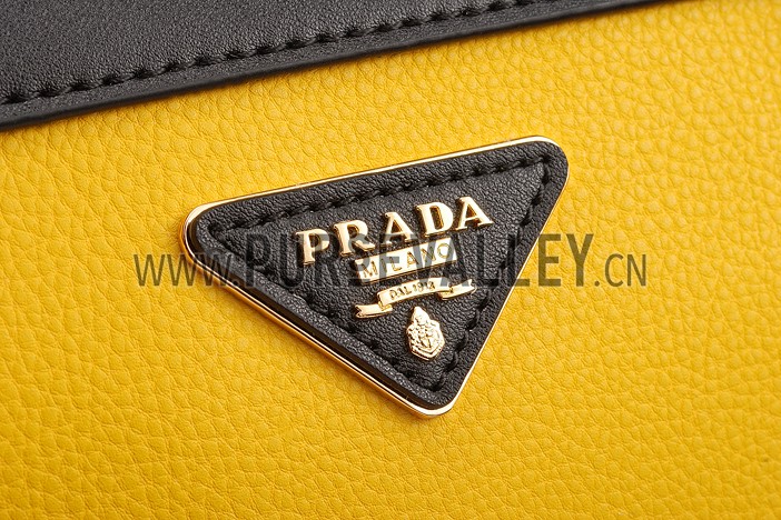 Prada Shoulder Handbag Yellow and Black