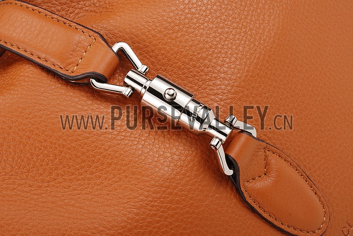 Gucci Jackie Soft Leather Hobo Brown