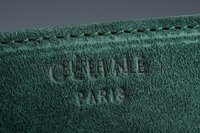 Celine Phantom Luggage Suede Leather Green