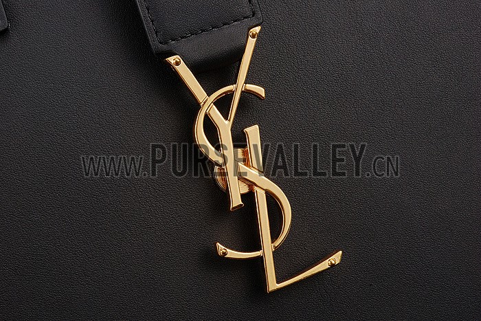 Saint Laurent Monogram Cabas Medium Black Bag