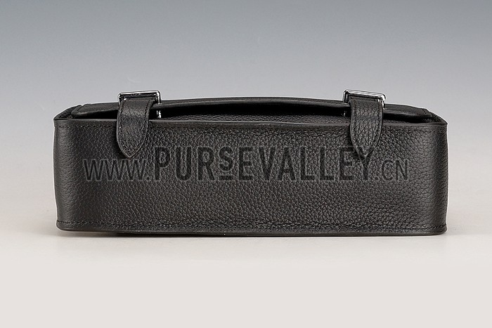 Hermes Man Messenger Large Black Bag