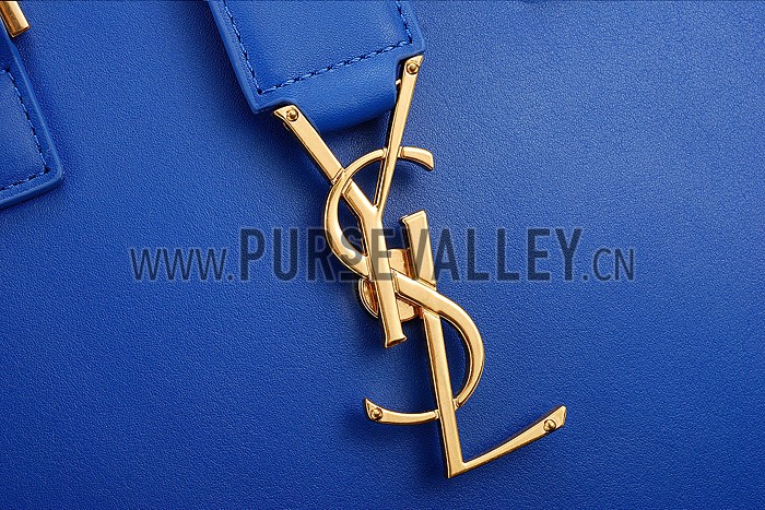 Saint Laurent Monogramme Cabas Small Royal Blue Bag