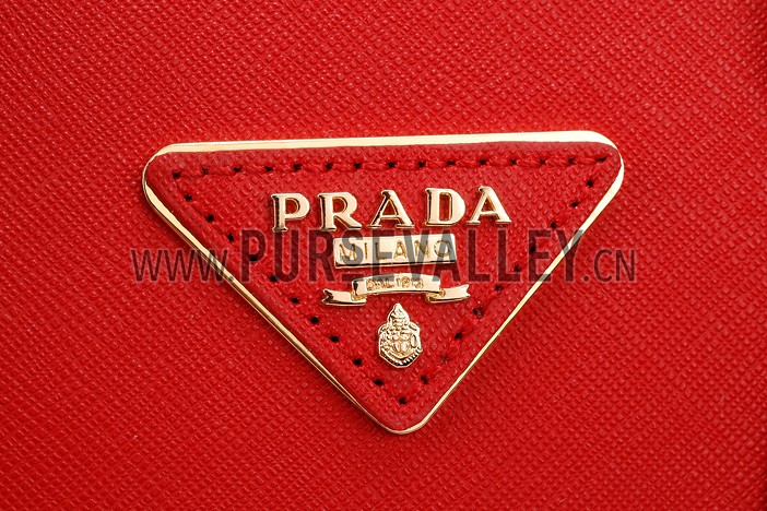 Prada Promenade Black And Red Crocodile Bag