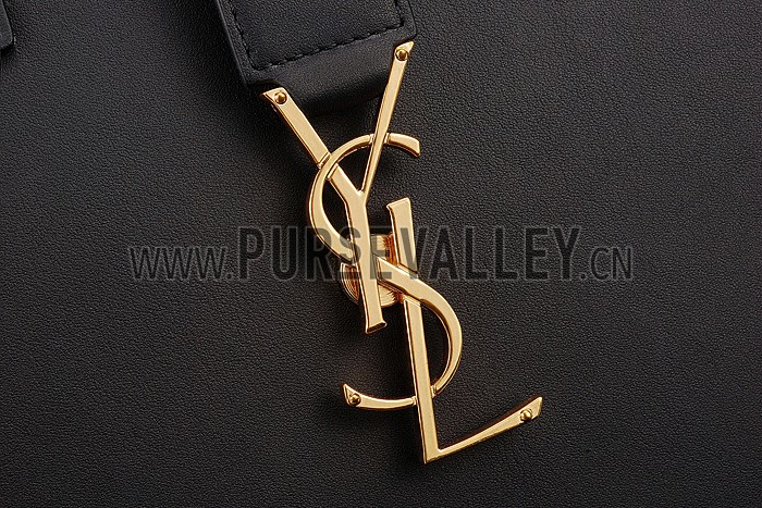 Saint Laurent Monogramme Cabas Small Black Bag