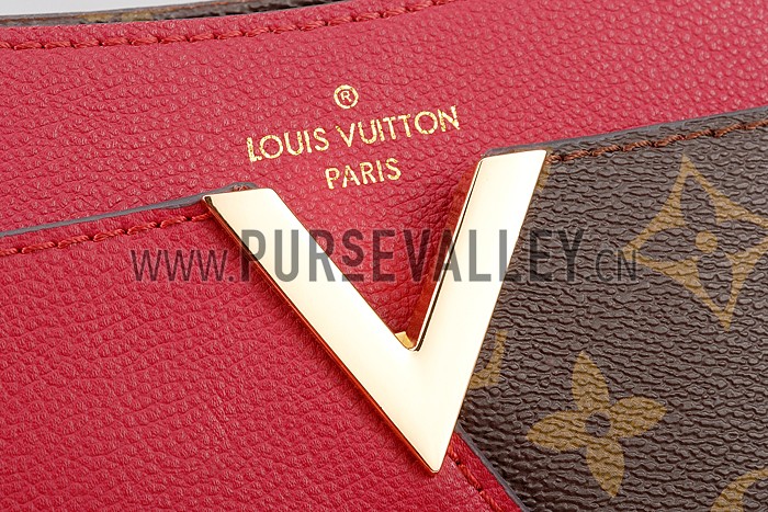 Louis Vuitton Monogram Kimono Shoulder Bag Dark Red