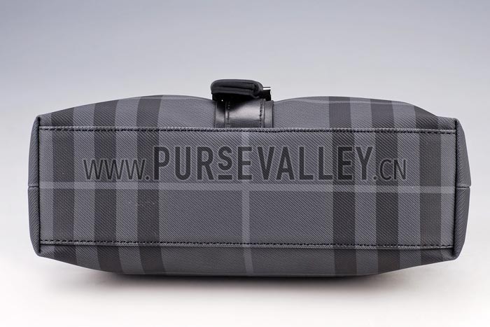 Burberry Grey Check Crossbody Flap Bag