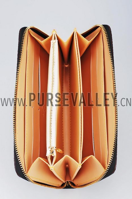 Louis Vuitton Zippy Wallet Black Murakami