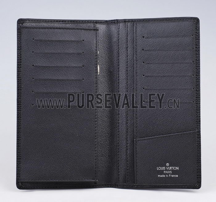 Louis Vuitton Brazza Wallet Black Epi Leather