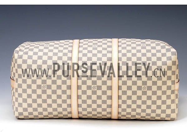 Louis Vuitton Damier Azur Keepall 55 With Shoulder Strap