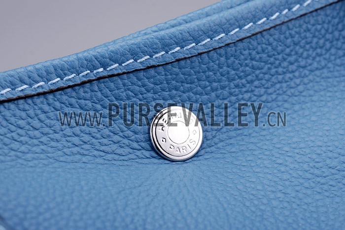 Hermes Garden Party Tote Blue