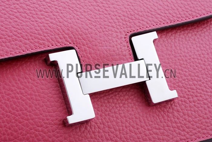 Hermes Constance Pink with Silver Buckle