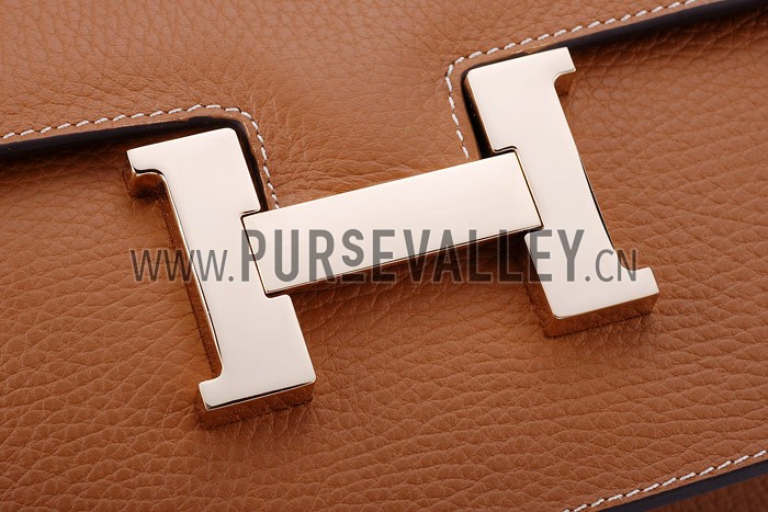 Hermes Constance Tan with Golden Buckle
