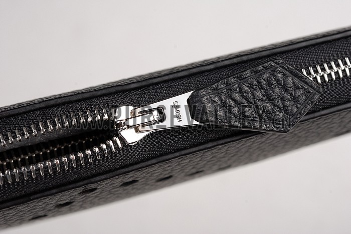 Hermes Evelyne Long Wallet Black 608017