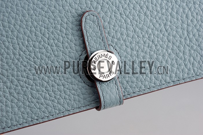 Hermes Dogon Wallet Etain Grey 608076
