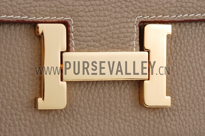 Hermes Constance Khaki with Golden Buckle