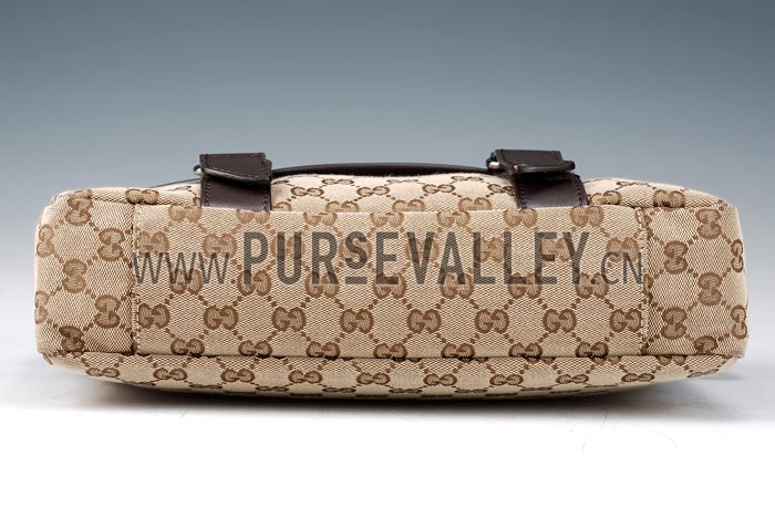 Gucci Monogram Canvas Messenger Bag