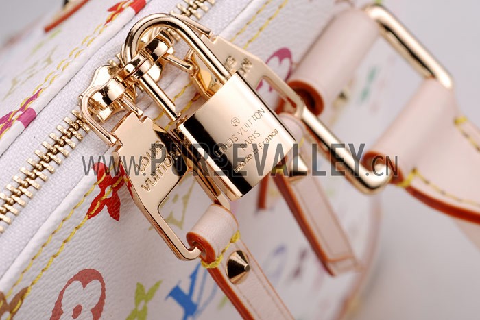 Louis Vuitton White Murakami Alma PM