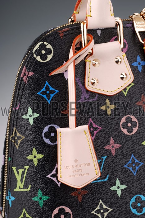 Louis Vuitton Black Murakami Alma PM