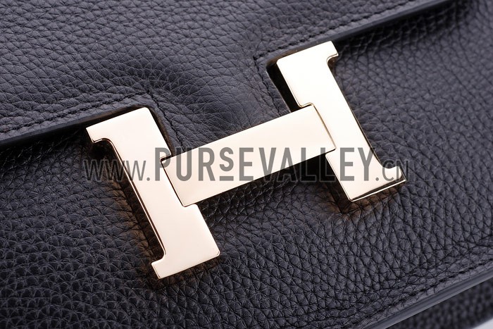 Hermes Constance Black with Golden Buckle