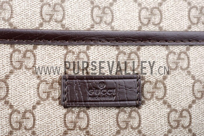 Gucci Canvas Overall Small Messenger Bag Beige