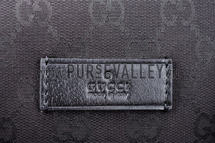 Gucci Large Carry On Duffle Bag in Black Monogram Canvas