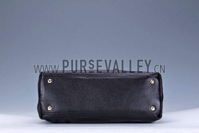 Gucci Soho Black Leather Working Tote