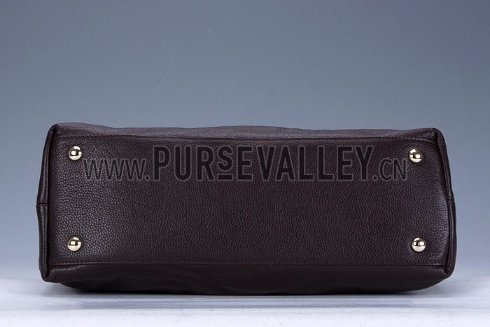 Gucci Soho Dark Brown Leather Working Tote