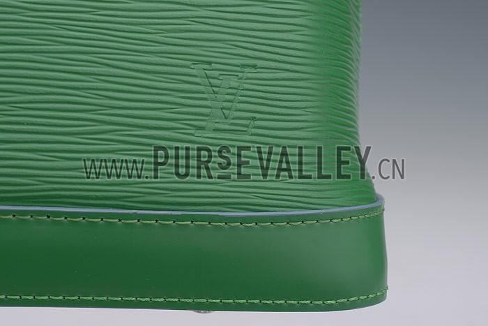 Louis Vuitton Alma MM Epi Leather Green