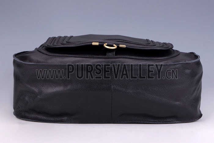 Chloe Marcie Large Leather Tote Black