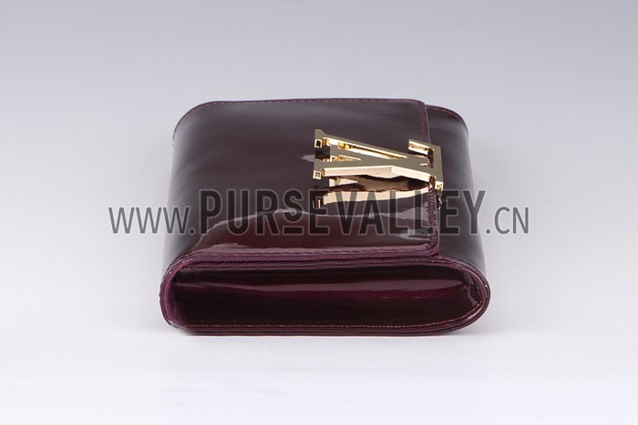 Louis Vuitton Monogram Vernis Neo Sobe Clutch Louise Plum