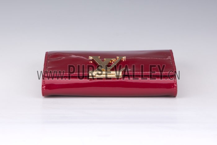 Louis Vuitton Monogram Vernis Neo Sobe Clutch Louise Red