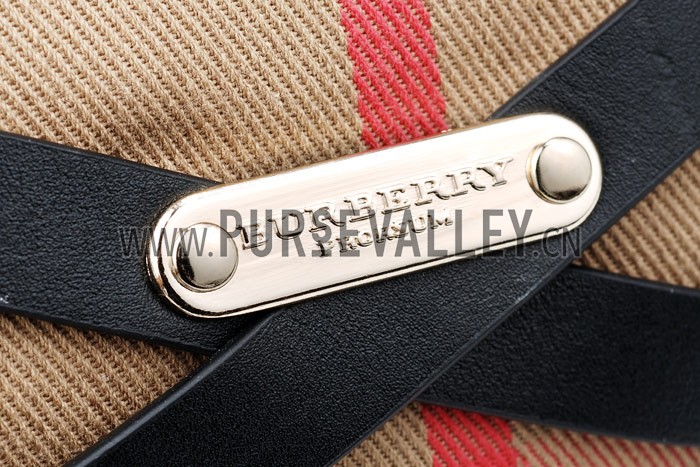Burberry Bridle House Check Sling Bag Black