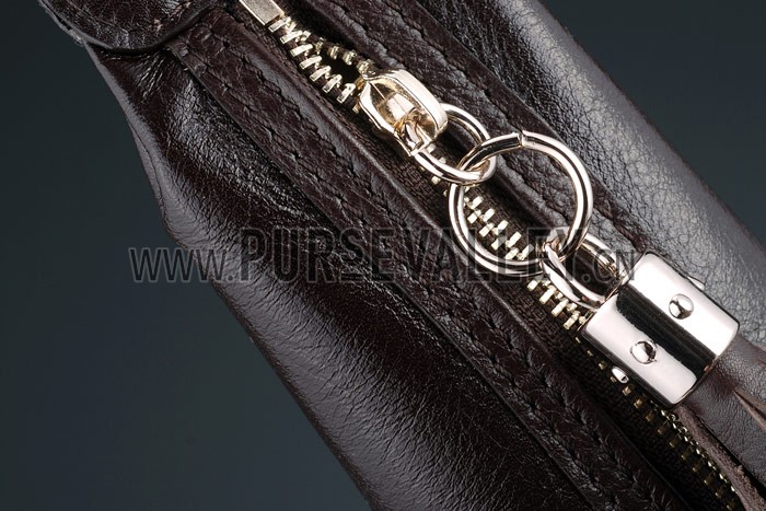 Gucci Soho Large Hobo with Embossed Interlocking G Dark Brown