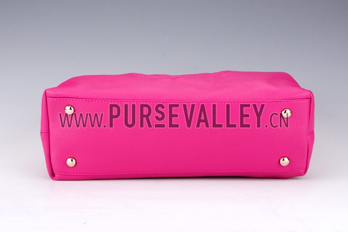 Gucci Large Soho Leather Shoulder Bag with Chain Straps Bright Pink