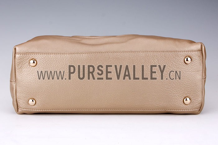 Gucci Large Soho Leather Shoulder Bag with Chain Straps Antique Gold